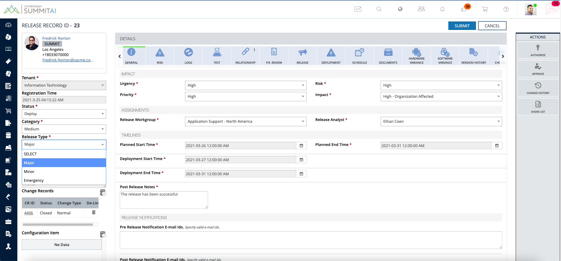 release management